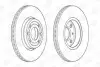 Тормозной диск передний RENAULT CAPTUR,CLIO,DOKKER,KANGOO,LODGY,TWINGO,ZOE/MERCEDES-BENZ CITAN CHAMPION 562636CH (фото 1)