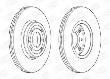 Гальмівний диск передній RENAULT CAPTUR,CLIO,DOKKER,KANGOO,LODGY,TWINGO,ZOE/MERCEDES-BENZ CITAN CHAMPION 562636CH
