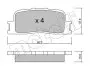 Комплект гальмівних колодок (дискових) Metelli 22-0753-0 (фото 2)