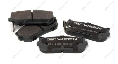 Комплект тормозных колодок, дисковый тормоз WEEN 151-1137