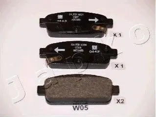 Гальмівні колодки дискові зад. (L=117*43) Lacetti/Nubira 05-, (Bosch) JAPKO 51W05