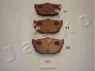 Комплект тормозных колодок, дисковый тормоз JAPKO 51123
