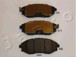 Комплект тормозных колодок, дисковый тормоз JAPKO 50W09