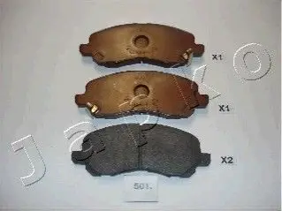 Комплект гальмівних колодок, дискове гальмо JAPKO 50501