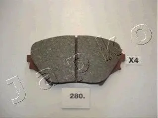 Комплект гальмівних колодок, дискове гальмо JAPKO 50280