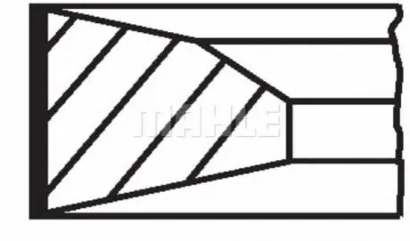 Комплект кілець MAHLE ORIGINAL MAHLE / KNECHT 001 RS 00136 0N0