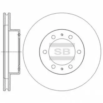 Тормозной диск передний SANGSIN BRAKE Hi-Q (SANGSIN) SD4030 (фото 1)