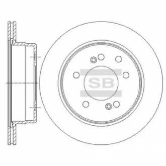 Тормозной диск задний SANGSIN BRAKE Hi-Q (SANGSIN) SD3043