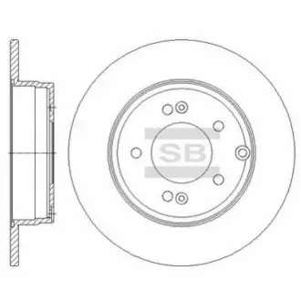 Гальмівний диск задній SANGSIN BRAKE Hi-Q (SANGSIN) SD1099
