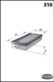Воздушный фильтр MECAFILTER ELP3064