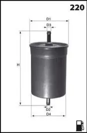 Топливный фильтр MECAFILTER ELE6065