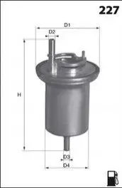 Паливний фільтр MECAFILTER ELE6063