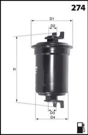 Топливный фильтр MECAFILTER ELE6034