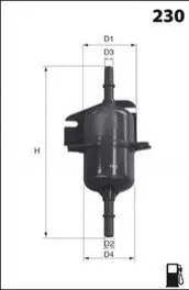 Топливный фильтр MECAFILTER ELE6021