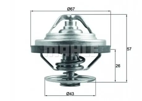 Термостат MAHLE ORIGINAL MAHLE / KNECHT TX 158 79