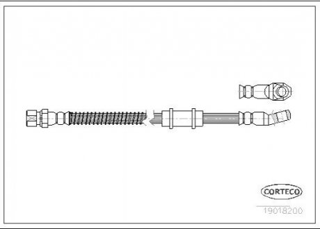 Тормозной шланг CORTECO 19018200