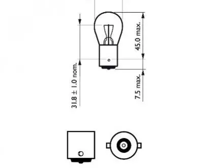 Додаткові лампи з металевим корпусом Jeep Cherokee/Liberty 2007-2013рр. PHILIPS 12498