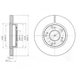 Тормозной диск Delphi BG4294