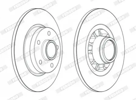 Диск тормозной FE FERODO DDF2602-1