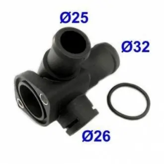 Фланець системи охолодження Audi A4/A6 1.9-2.5 TDI 94-05/ VW Passat 1.9-2.5TDI 96-00 MEAT & DORIA MEAT&DORIA 93106