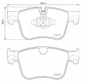 Гальмівні колодки дискові P61 135 BREMBO P 61 135