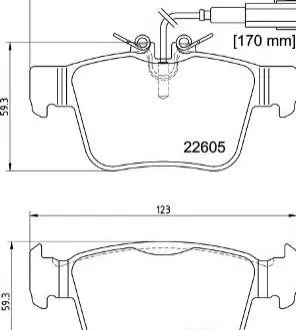 Тормозные колодки дисковые P23 180 BREMBO P 23 180