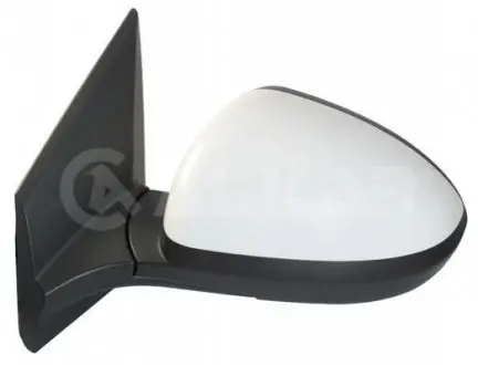 Зеркало в сборе, левое,электр., выпуклый + обогрев под покрас. Black Base, 5 Pins, BLACK BASE ALKAR 6 139 455