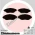 Тормозные колодки передние Zimmermann 247382001 24738.200.1