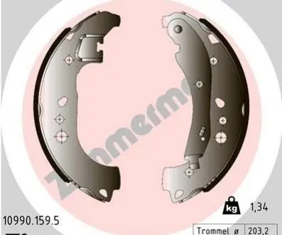 SZCZКKI HAMULC. VW POLO 17- ZIMMERMANN 10990.159.5