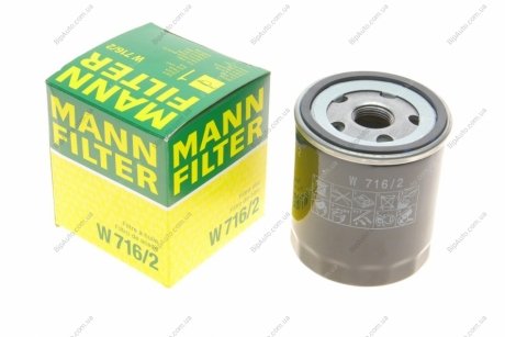 Масляный фильтр -FILTER MANN W7162 (фото 1)