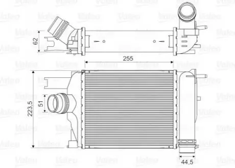 Интеркулер Valeo 818609