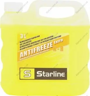 Антифриз KR / RENAULT / концентрат / 3л. / етиленгліколь / жовтий / Renault 41-01-001 D / STARLINE NA KR-3 (фото 1)
