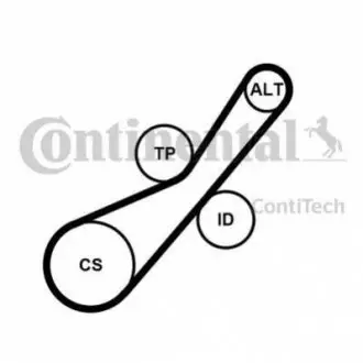 Комплект (ремінь+ролики) CONTINENTAL Contitech 6PK800 K2
