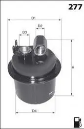 Топливный фильтр MECAFILTER ELE6023
