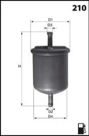 Топливный фильтр MECAFILTER ELE6039