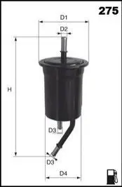 Топливный фильтр MECAFILTER ELE6068