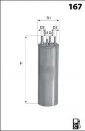 Топливный фильтр MECAFILTER ELE6125