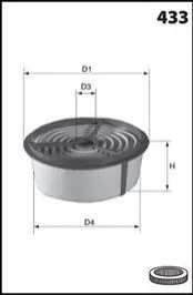 Повітряний фільтр MECAFILTER EL3716