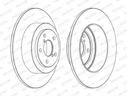 Тормозной диск FERODO DDF1647C (фото 1)