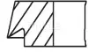 Кільця поршневі,комплект MAHLE MAHLE / KNECHT 039RS001200N0 (фото 3)