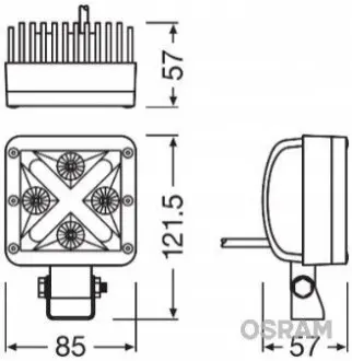 Лампочка фары передней OSRAM LEDDL101SP