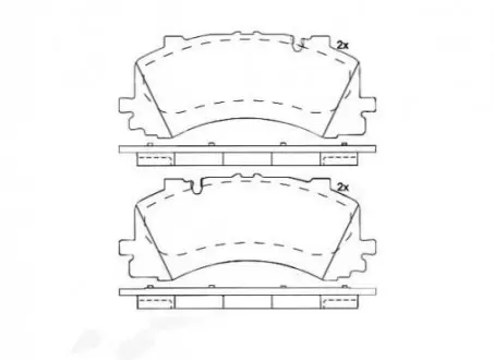 Тормозные колодки дисковые P85 170 BREMBO P85170 (фото 1)