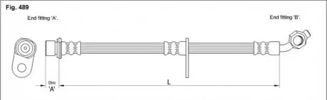 Тормозной шланг HA ST.1213 STARLINE HAST1213