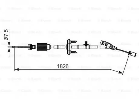 Трос зупиночних гальм BOSCH 1 987 482 795