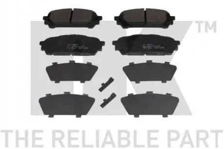 Гальмівні колодки дискові зад. Subaru Forester/Impreza 2.0-2.5 03- NK 224417