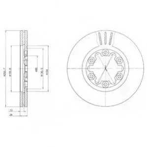 Тормозной диск Delphi BG3559