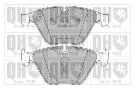 Комплект тормозных колодок, дисковый тормоз QUINTON HAZELL BP1689 (фото 1)