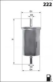 Топливный фильтр MECAFILTER ELE6114