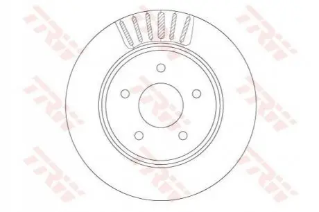 Тормозной диск AUTOMOTIVE TRW DF6789