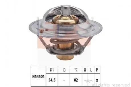 NISSAN Термостат (Made in Italy!) Juke,Qashqai,X-Trail,Renault Laguna III,Megane III,Duster 1.6 15- EPS 1.880.712S